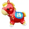 Balão Infantil de Filme de Alumínio com Padrão de Desenho Animado com Rodas Balão Animal Andante Barraca de Mercado Noturno Parque Balão Mais Vendido