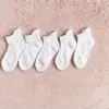 Meias de malha fina de verão para crianças, meias de algodão para crianças, meninos e meninas, meias brancas, meias de algodão, atacado