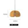 [Uau] Lustre de Madeira Estiloso Criativo Lustre Criativo Retrô para Restaurante Café Lustre Simples de Abóbora