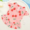 Ropa para Mascotas para Gatos y Perros, Vestidos Estampados para Perros Medianos y Grandes, Golden Retriever, Border Collie, Corgi, Vestido de Princesa Lindo de Dibujos Animados
