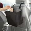 Lixeira de Carro com Bolsa de Armazenamento Suspensa, Bolsa de Armazenamento Universal para Encosto do Banco Traseiro, Bolsa de Armazenamento Impermeável para Carro