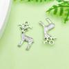 1 Nuevo Colgante de Aleación de Plata Antigua Serie Navideña Papá Noel Artificial Accesorios de Joyería DIY