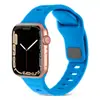 Adequado para Pulseira Apple Watch Iwatch9 Fivela Quadrada Silicone Cor Sólida Pulseira de Relógio Pulseira Apple Watch Ultra2