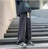 Pantalones vaqueros de estilo americano para hombre, de otoño, combinables con todo, de marca de moda, de calle, holgados, rectos y de pierna ancha para primavera y otoño.
