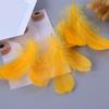 Plumas decorativas directas de fábrica al por mayor plumas de ganso teñidas plumas de colores para bricolaje plumas flotantes plumas de relleno