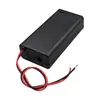 2 Baterías AA con un Interruptor de Cubierta en la Parte Superior, Caja de Batería Iluminada con Interruptor en el Lado, Puede Albergar Placa de Circuito Impreso (PCB)