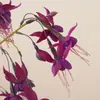 Ramo Artificial de Campánula de Tallo Largo para Decoración de Escena, Flor Linterna de Alta Gama, Flor Falsa de Campánula Dorada para Boda