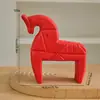 Caballo de Madera Dara es Puramente Hecho a Mano, Hecho de Madera Natural, Caballo de Madera Retro Nórdico Decoración del Hogar, Artesanías de Madera