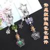 Colgante de Llave de Botella de Deseos de Estrella Transparente Creativo Transfronterizo Trébol de Cuatro Hojas Copo de Nieve Mariposa Botella a la Deriva Colgante de Bolsa