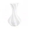 Vaso artístico criativo com textura espiral, disponível em várias cores, para decoração suave de mesa em casa e arranjo de flores secas