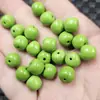 Cuentas de pino color verde oliva imitación, cuentas sueltas de jade imitación, cuentas cilíndricas verde oliva, cuentas espaciadoras y cuentas variadas para hacer joyería DIY