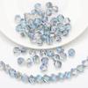 Atacado cristal em forma de vidro galvanizado contas torcidas Taobao DIY joias contas soltas 8mm contas torcidas 95/tira