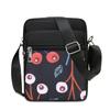 Bolso Pequeño para Mujer Simple y de Moda Mochila Cruzada de Hombro para Personas de Mediana Edad y Mayores Bolso de Mano con Llavero de Flor para Teléfono Móvil Bolso de Mujer
