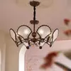 Candelabro de Sala de Estar Estilo Medieval Retro Americano de Gama Alta Luz Principal Francesa Nueva Luz de Dormitorio de Diseñador 2025