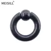 Anillo Meier de acero inoxidable para mujer, piercing de aro para nariz no convencional, anillo de tarjeta de resorte, anillo de bola, aro para nariz, joyería transfronteriza europea y americana