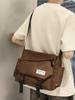 Bolsa Transversal Ferramentas Japonesas Feminina Casual Tendência Marca Grande Capacidade Mochila Esportiva Estudante Bolsa Tiracolo Lona Masculina Bolsa de Ombro