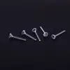 Bastoncillo de Oreja Transparente Bastoncillo de Oreja No Alérgico Perno de Oreja Aguja de Oreja Carcasa Resina Agujeros de Oreja Perno de Oreja Accesorios para Orejas DIY