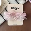 Presilha de Cabelo com Laço de Renda Estilo Coreano para Meninas, Presilha BB com Borda de Tule Estilo Princesa Infantil, Grampo Doce para Meninas