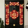 Pareado 2026 Año del Caballo Festival de Primavera Nuevo Hogar Arreglo de Puerta de Año Nuevo Decoración de Pegatina de Puerta Juego de Pareados Magnéticos de Primavera para Año Nuevo