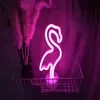 Explosiones Luz nocturna LED de neón Forma Flamenco unicornio Luna Ángel estrellas Venta directa de fábrica