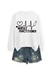 ENFERMERA PRACTICANTE Amazon Wish comercio exterior transfronterizo casual versátil mujer nuevo otoño e invierno sudadera