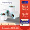 60*40*800 papel de impressão de etiquetas antitérmicas únicas superfície eletrônica papel adesivo único armazenamento de logística código de barras adesivo