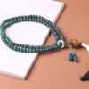 Original Ecologia Jade Branco Bodhi Handheld Mudança Gradual Bodhi Pulseira Borla Correndo Anel Pulseira Literatura Jogar Antigo Buda Beads Literatura Jogar Feminino