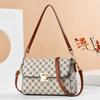 Bolso Cruzado Simple para Mujer 2024 Nuevo Patrón Lichi Bolso para Madre de Mediana Edad Compras Compras Necesario Candado Bolso de Hombro Moderno