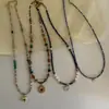 Nuevo Collar de Lapis Lázuli Natural y Perlas Estilo Chino para Mujer Cadena de Clavícula de Lujo Ligero de Gama Alta Nicho Azul Klein