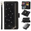 Para Samsung J530 purpurina J6plus flip 9 tarjetas J4 funda de cuero J730 cartera para teléfono móvil barra funda protectora