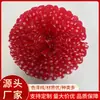 Flor de Papel Decorativa con Tema de Fresa Bola de Flores de Papel Bola de Origami para Fiesta de Cumpleaños Fondo Rojo Puntos Blancos Bola de Flores de Papel Bola de Flores de Tirar Flor de Papel al por Mayor