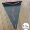 Soportes de Esquina Engrosados, Soportes Triangulares Invisibles, Estanterías de Almacenamiento de Hierro Forjado, Soportes de Ángulo Recto para Montar en Pared para Venta Directa de Fabricantes Transfronterizos