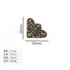 Jingmao Hardware Nuevo Antiguo Chino Hierro Esquina Flor Adhesivo Esquina Caja de Madera Caja de Vino Accesorios Decorativos de Esquina