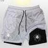 AliExpress Pantalones de Playa de Verano para Hombre de Doble Capa 2 en 1 Rayados de Malla Deportiva para Correr Pantalones Cuádruples de Secado Rápido Impermeables