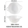 Conjunto de Louça Cerâmica Série Meia Lua Minimalista para Uso Doméstico, Combinação de Tigelas, Pratos e Colheres em Cor Sólida, Tigelas de Arroz, Travessas e Tigelas para Macarrão