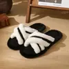 Directo de fábrica, nuevas pantuflas de algodón con tiras cruzadas para otoño e invierno para mujer, al por mayor en stock, soporte 24 horas para dropshipping