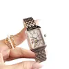 Reloj Cuadrado de Plata Retro de Lujo Ligero Esfera de Sol, Luna y Estrellas Muy Vendido para Mujer Reloj de Pulsera de Cuarzo para Mujer