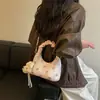 Bolsa Nuvem de Bolinhas Feminina Pequena Plissada 2026 Verão Nova Moda Versátil Diária com Corrente Transversal