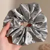Scrunchie de rede retrô de alta qualidade, elástico de cabelo versátil oversized estilo coreano, acessório de cabelo de alta elasticidade para outono e inverno