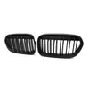 Adecuado para BMW Serie 1 F52 2017-2020 parrilla de coche de doble línea parrilla delantera ABS negro mate