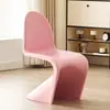 Silla Dong Chair Estilo Forma Irregular de Moda Silla de Comedor Creativa Silla Acrílica Hogar Moderno Simple Respaldo Taburete de Maquillaje Diseño
