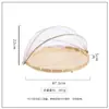 Cesta de bambú tejida para frutas y verduras de Vietnam, cesta de bambú con mosquitero, cesta de bambú para secar, cesta de granja para aventar, cesta tejida para el hogar para bollos al vapor