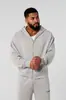 Youngla American Novo Moletom Cardigan com Zíper Masculino Jaqueta Jogging Esportes Fitness Estampado Casual com Capuz