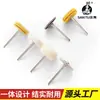 Roda Pequena de Pano com Cabo, Roda de Pano Amarela de Feltro de Lã, Escova de Polimento para Metal e Aço Inoxidável, Ferramenta de Esmerilhamento Elétrico Escova de Polimento Espelhado