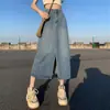 Falda de Mezclilla Azul Vintage para Mujer, Nueva Falda Lápiz Ajustada de Cintura Alta Desgastada de Longitud Media para Primavera y Otoño 2026
