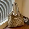 Bolso Tote de Lunares Transfronterizo Verano 2026 para Mujer, Bolso de Hombro para el Brazo Moderno y Sencillo para el Trayecto