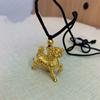 Colgante de Bolígrafo Unicornio 5D SanD GolD Vietnamita Colgante de Bolígrafo Unicornio de Fuego Colgante de Bolígrafo Unicornio Auspicioso Dominante Cuentas de Transferencia Hombres y Mujeres Venta al por Mayor