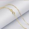 Cadena de eslabones calandrados de plata de ley S925 para todo el cuerpo, collar europeo tipo o, 40 cm + cadena de ajuste de 5 cm, 10 eslabones