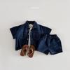 Ropa de Verano Nueva para Niños y Niñas Estilo Coreano Moda Blusa de Mezclilla Suave