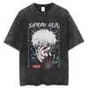 Transfronteriza Lavable230g Camiseta Lavable de Anime Estampado Retro Múltiples Patrones Venta Directa de Fábrica